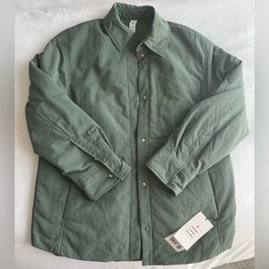 Lululemon Lightweight Insulated Shirt Jacket, Gray Eucalyptus size S and M